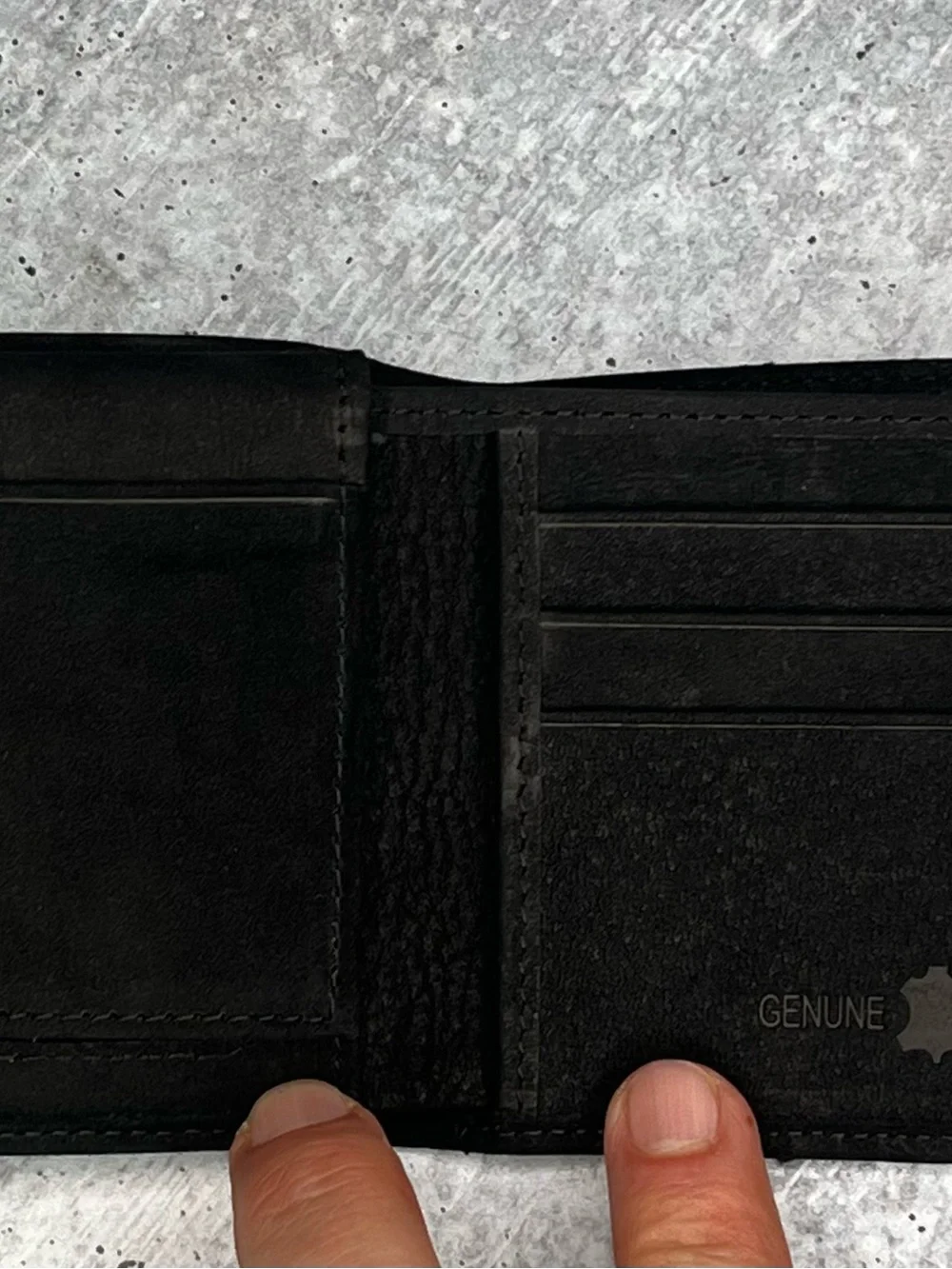 Montana West Black Men's Leather Card & Key Holder with Embossed Logo